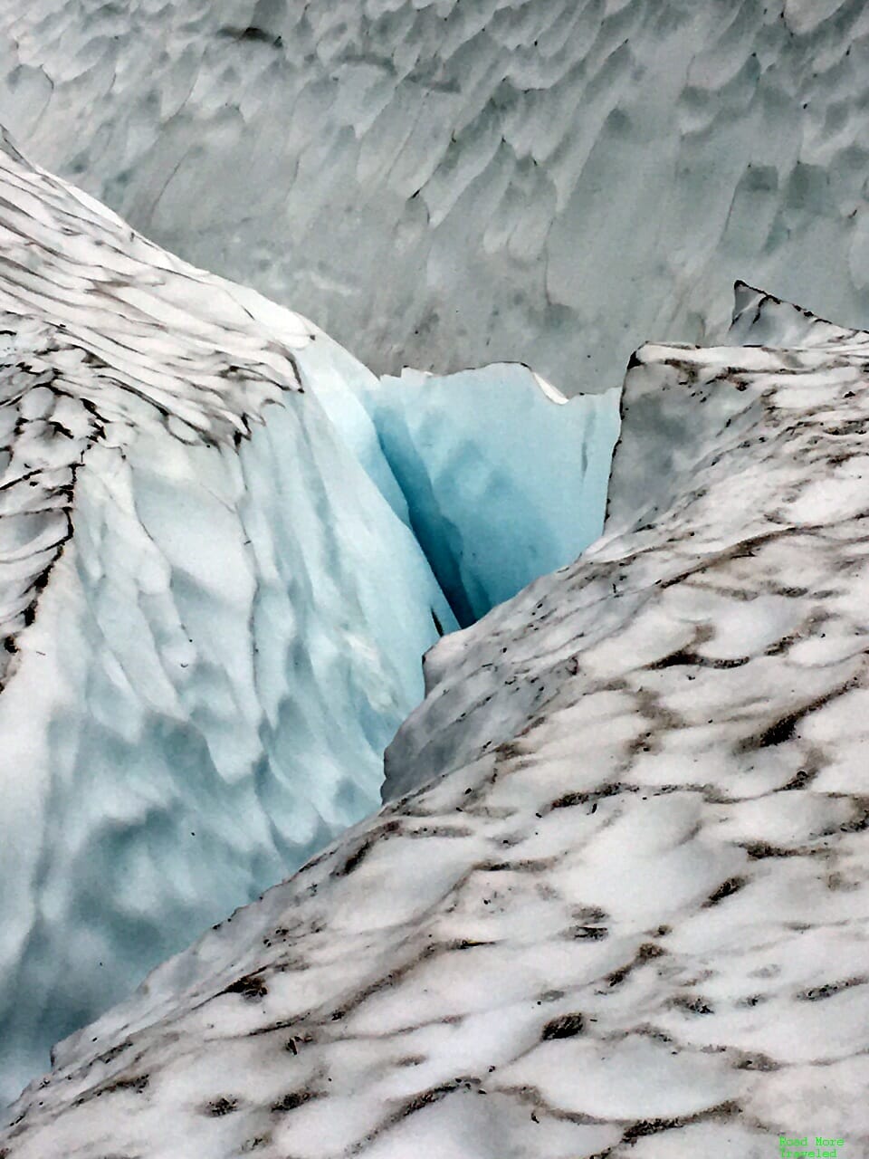 Glacier hopping in Southern Alaska - old glacial ice