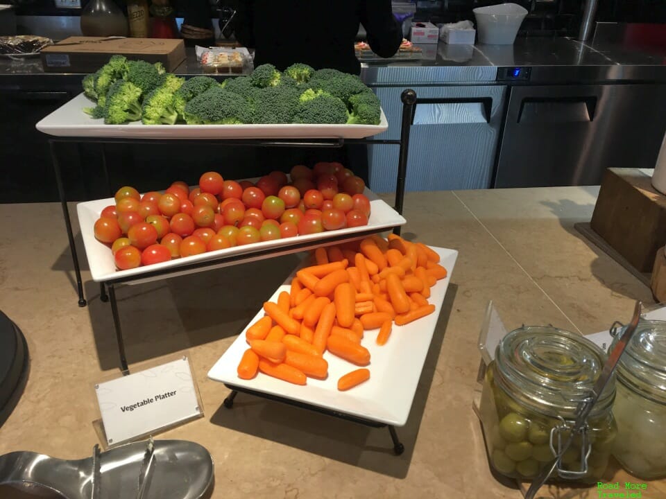 Plaza Premium Lounge Vancouver Domestic Terminal - fresh vegetables