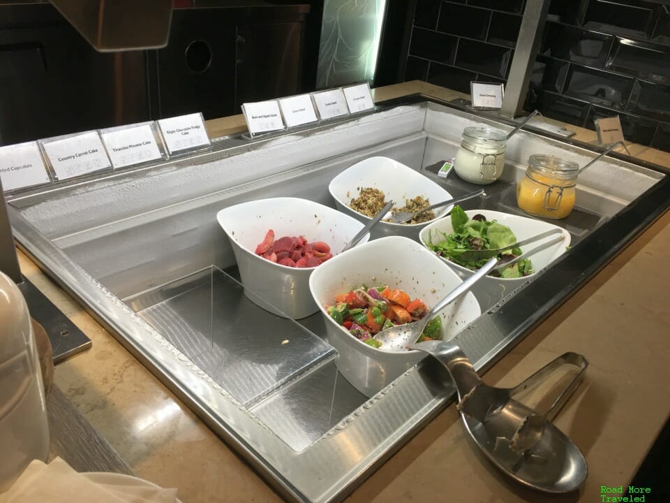 Plaza Premium YVR Domestic salad bar