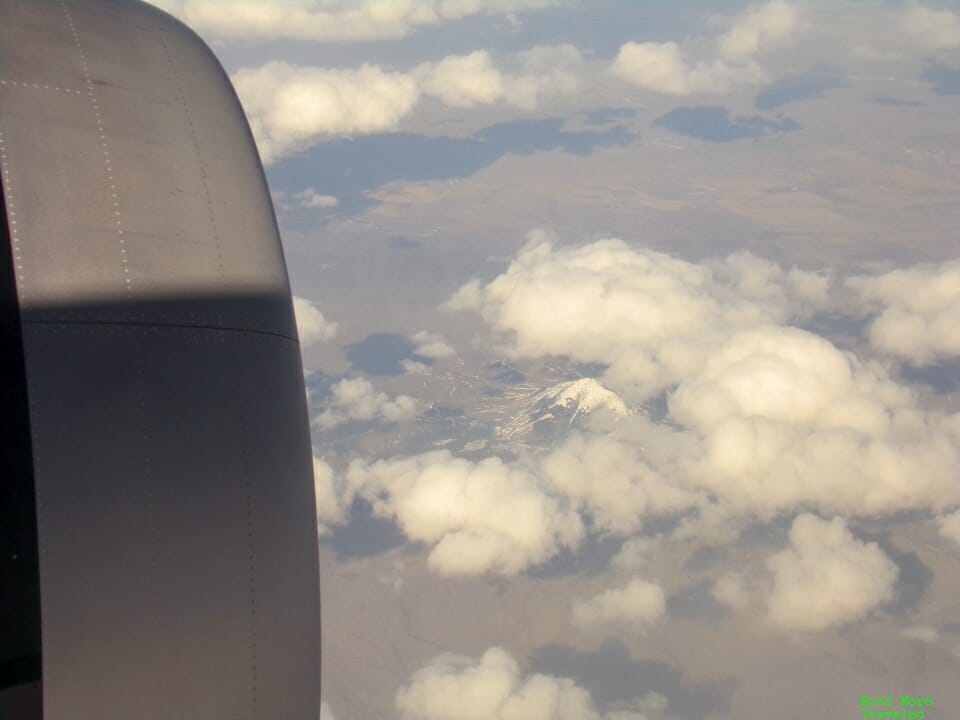 Snow-capped hills in Alberta