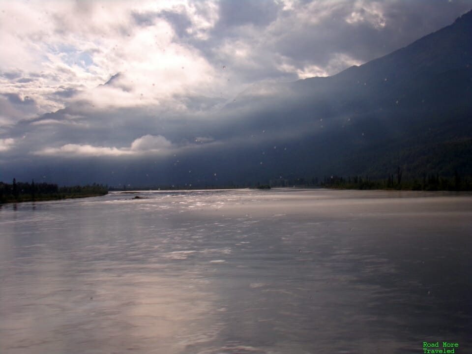 River crossing southeast of Wasilla, Alaska