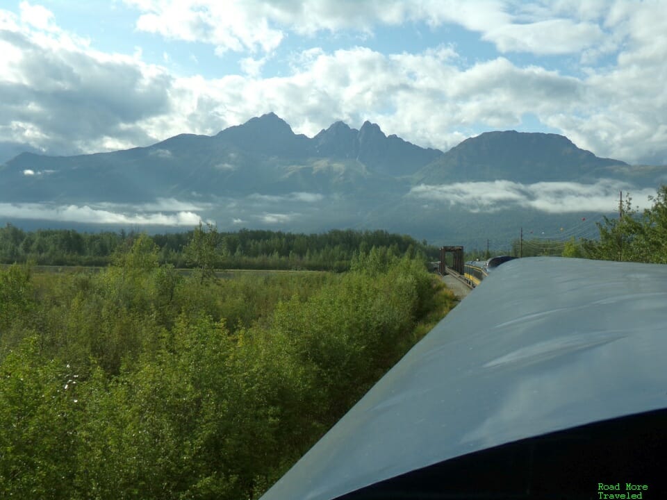 Mountain landscape north of Anchorage