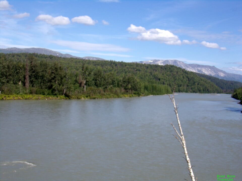 Alaska Railroad Denali Star Gold Star Class - Susitna River north of Talkeetna