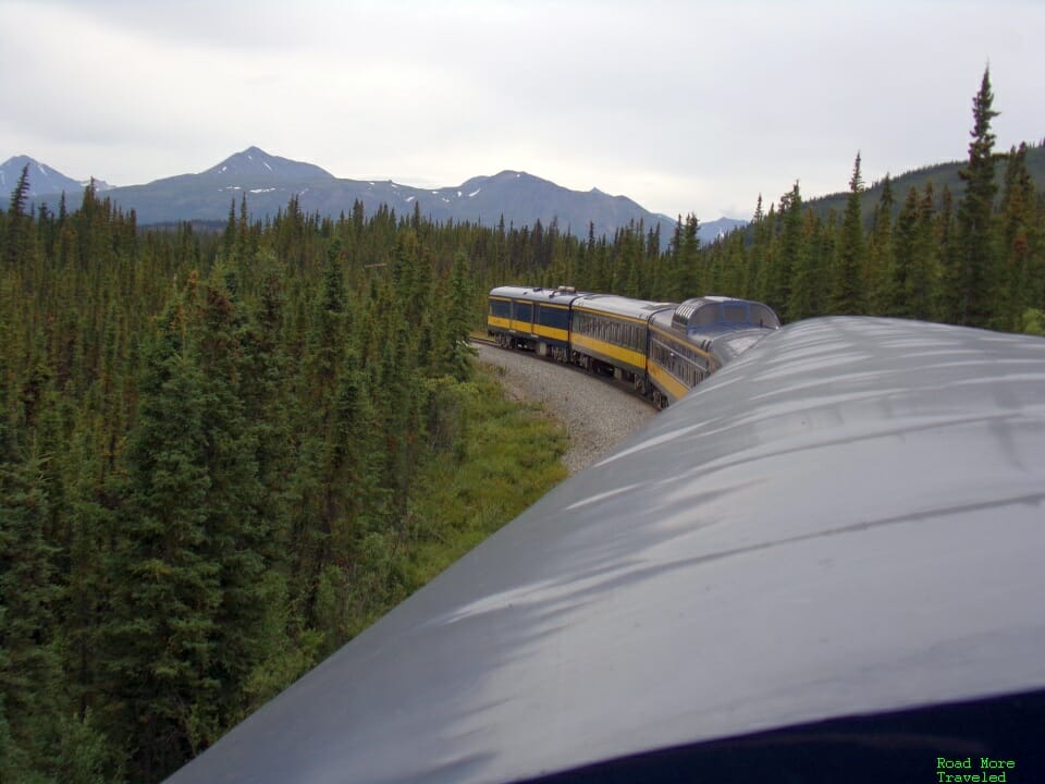 Northbound train near Denali Park