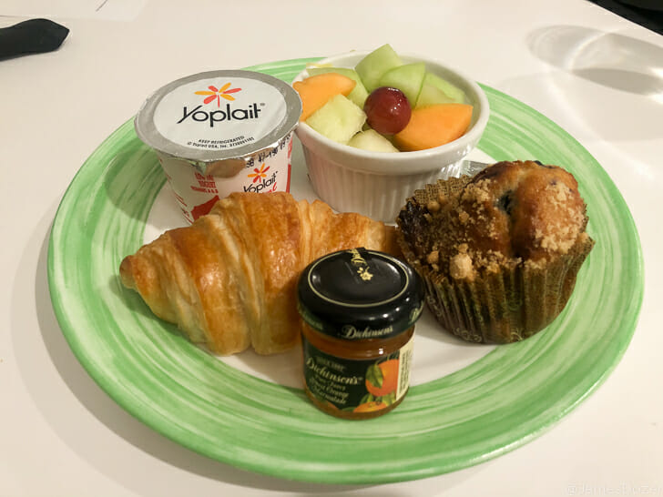 a plate of food on a table