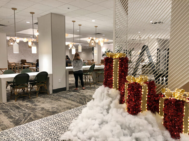 a group of presents in a room