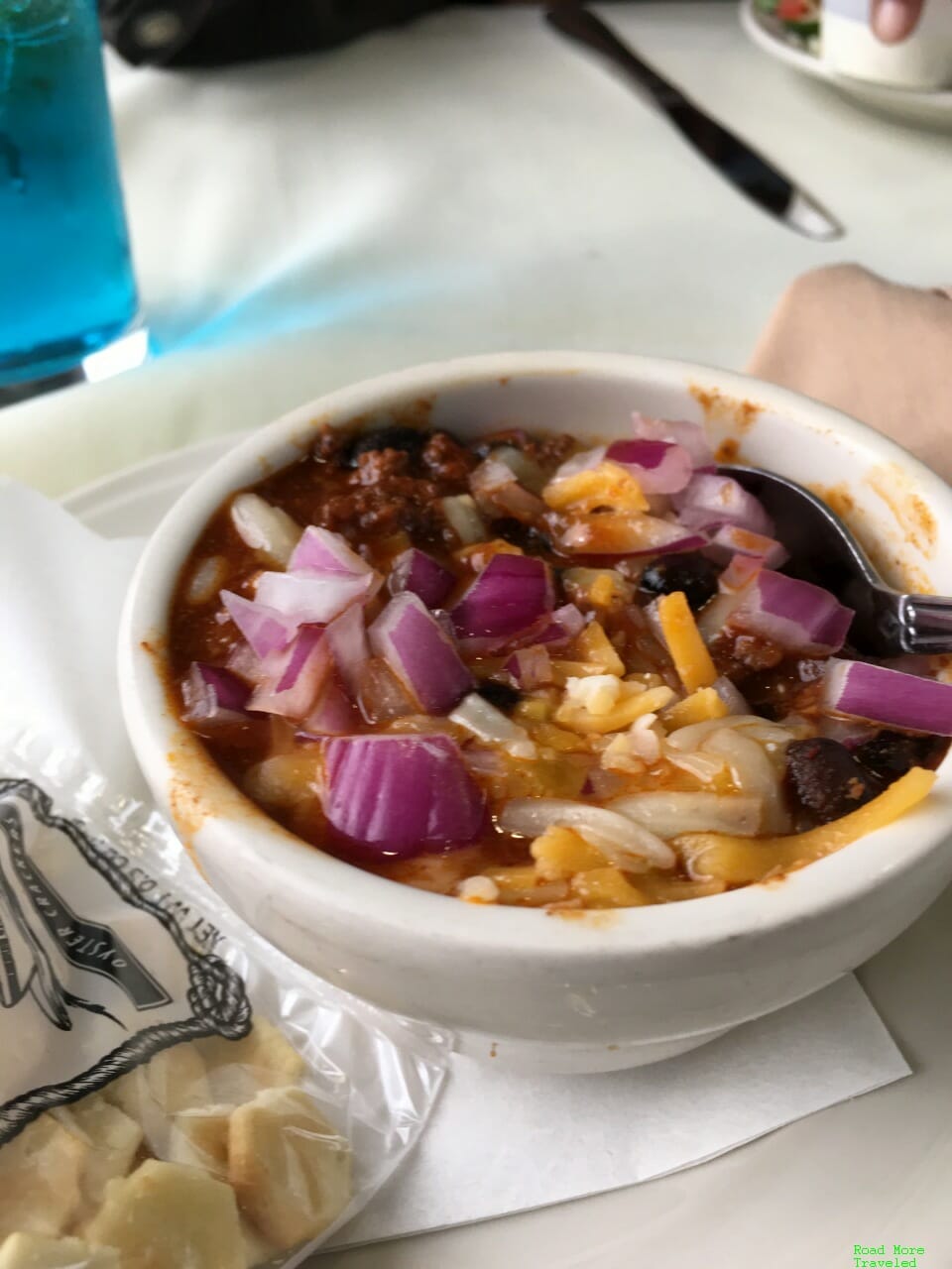 Alaska Railroad Denali Star Gold Star Class dining - buffalo chili