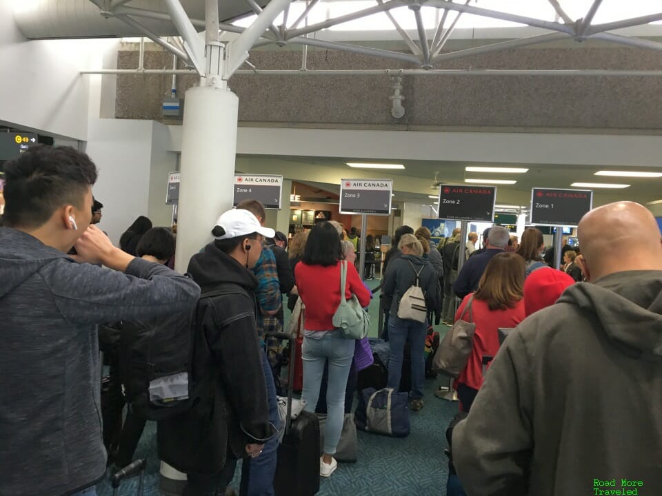 Air Canada boarding procedure