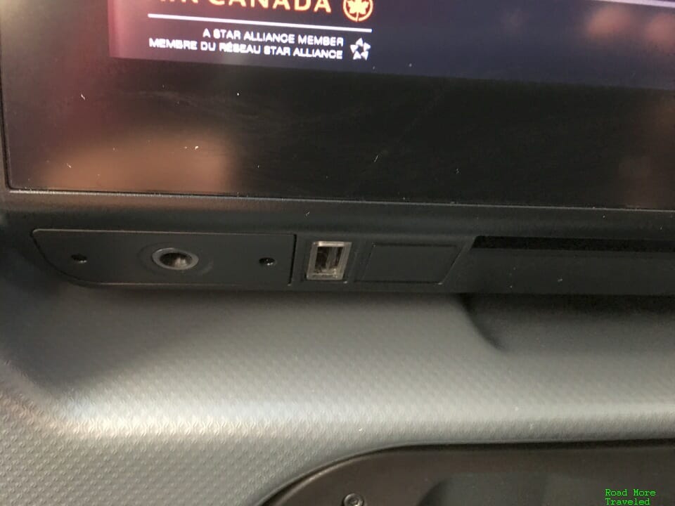 Air Canada B787-9 Premium Economy USB port