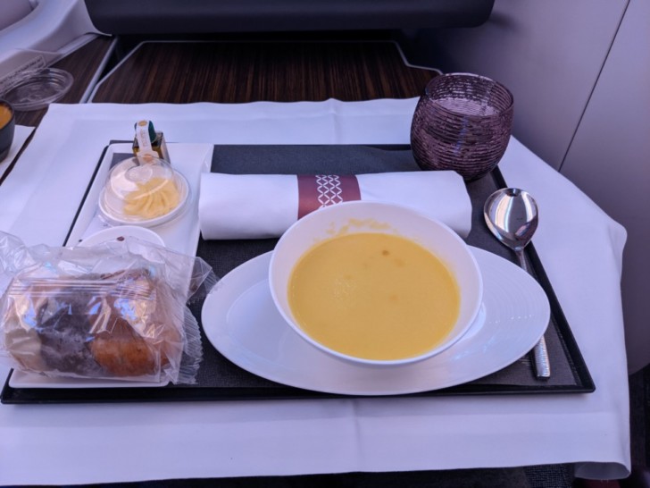 Qatar Airways Soup