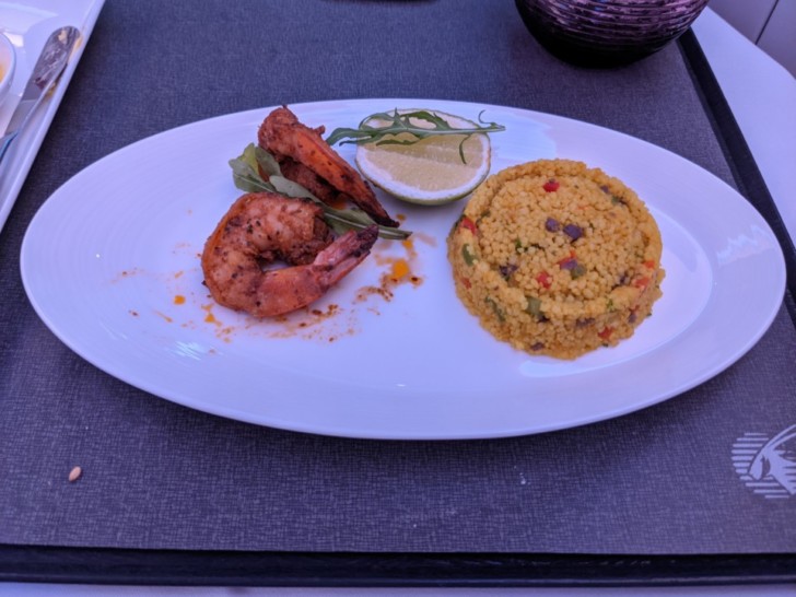 a plate of food on a table