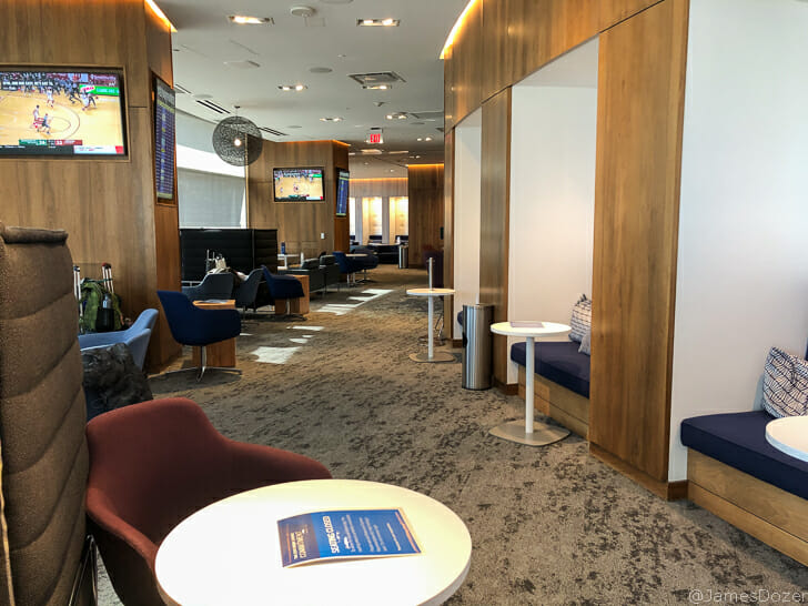 a room with a table and chairs