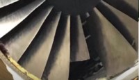 a close up of a jet engine