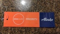 a tag on a counter