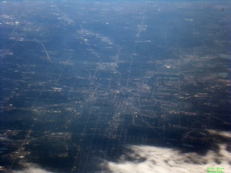 Aerial view of Indianapolis