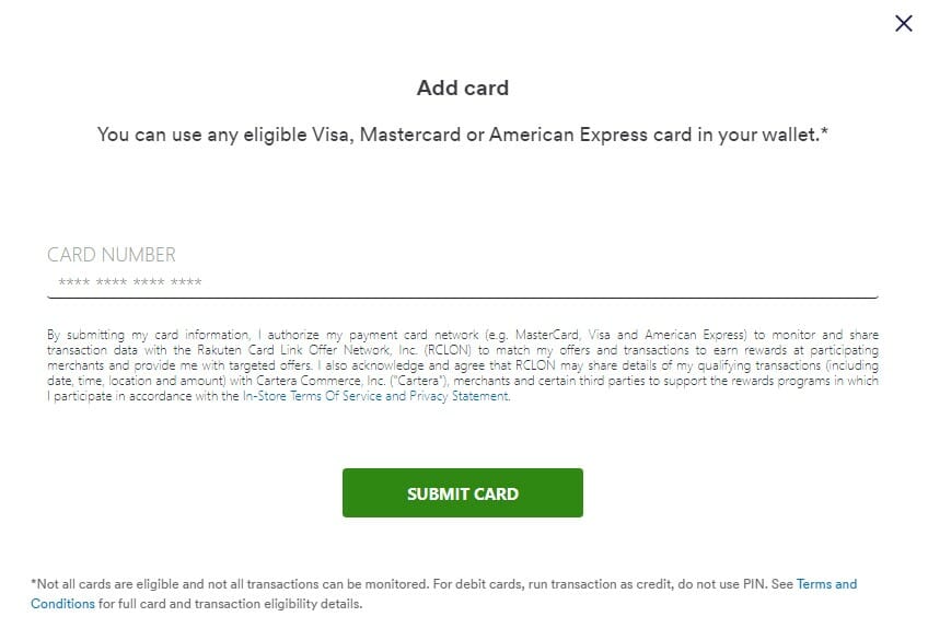 a screenshot of a credit card