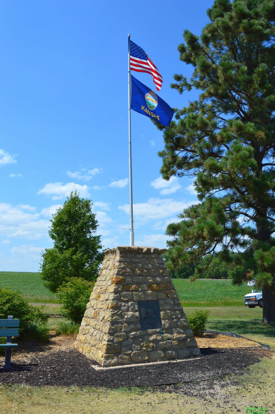 Geographic Center of Contiguous States monument
