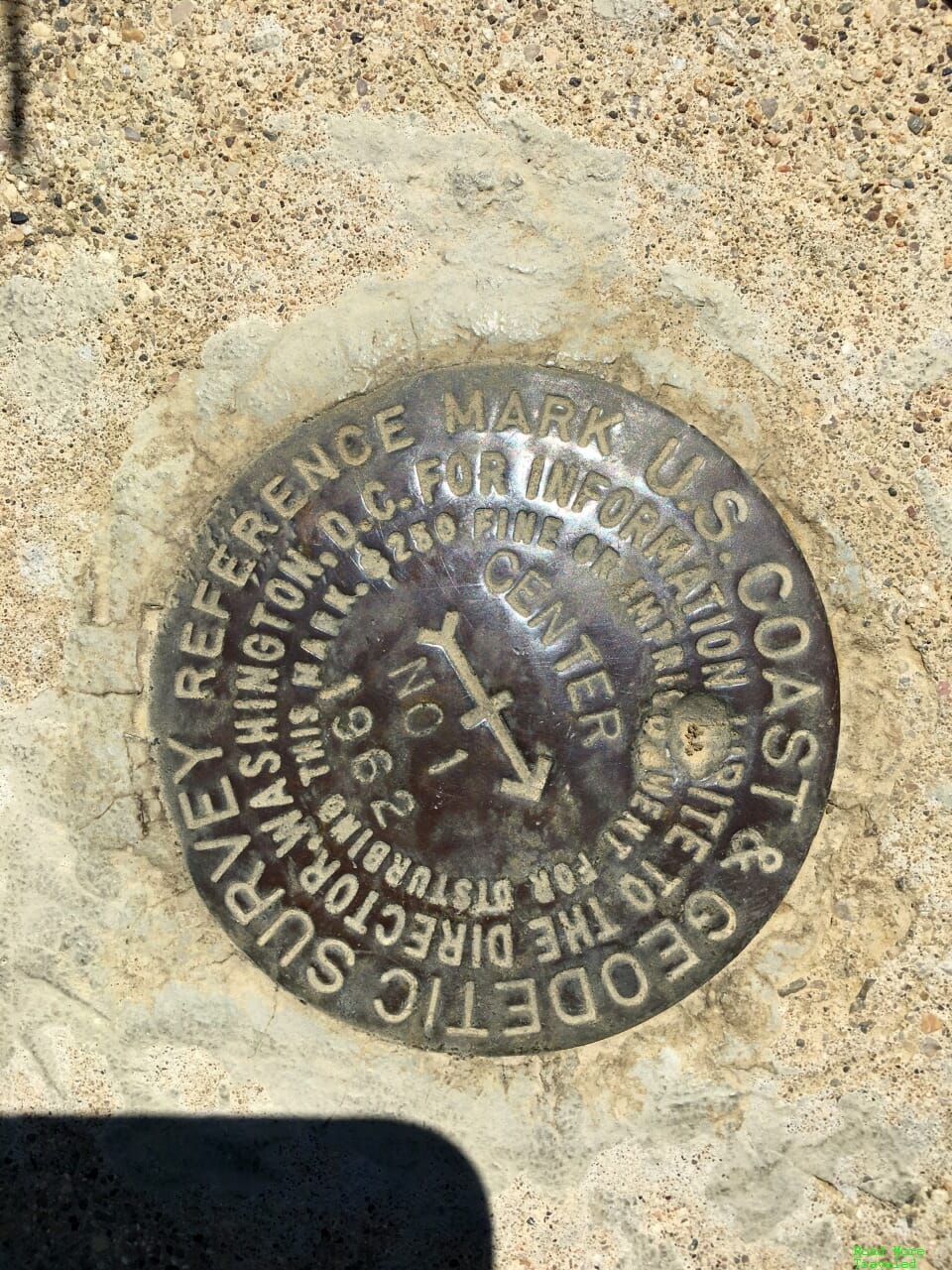 Journey to the Center of the USA - USGS marker in SD