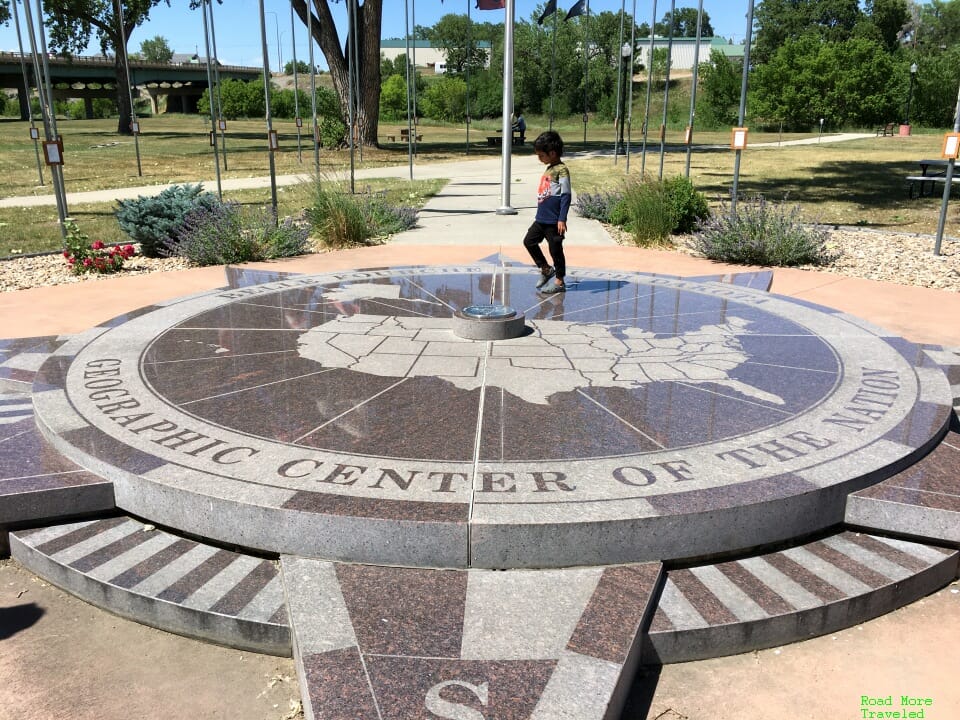 Journey to the Center of the USA - official monument in Belle Fourche, SD