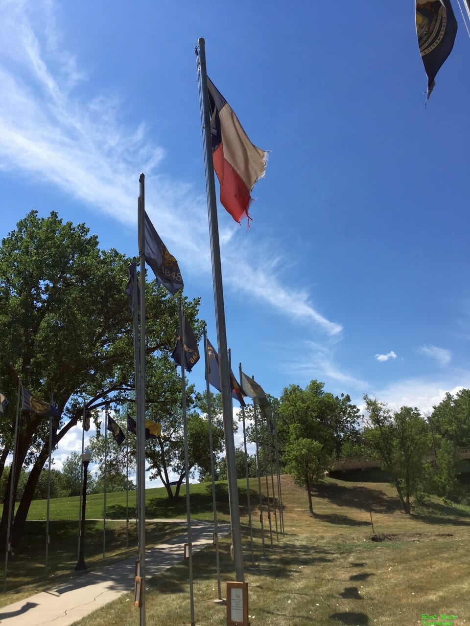 Journey to the Center of the USA - Texas flag at Tri-State Museum