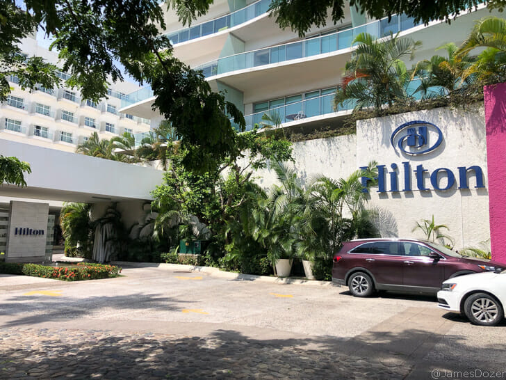a car parked in front of a building