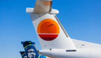 the tail of a plane