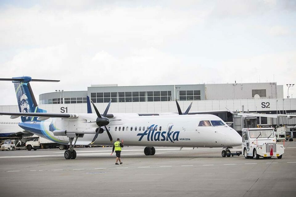 a plane parked on the tarmac