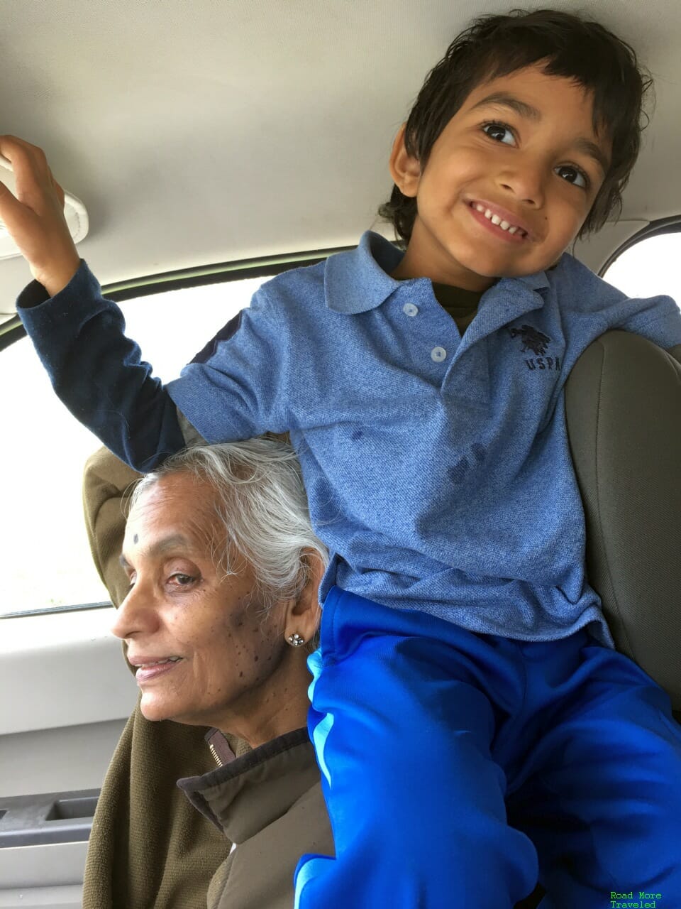 Mom and grandma having fun