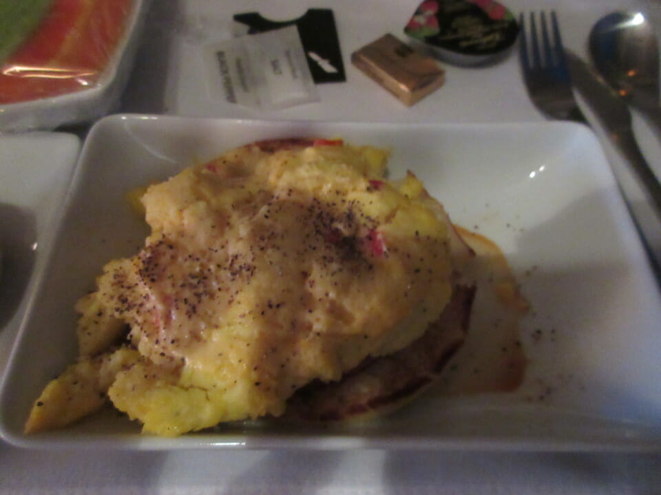 a plate of food on a table