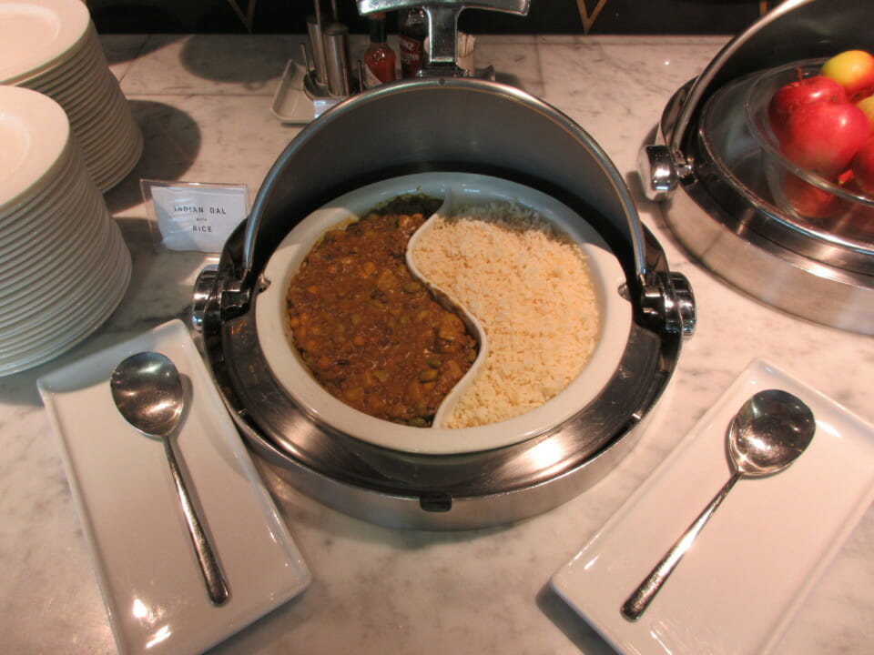 a plate of food in a container