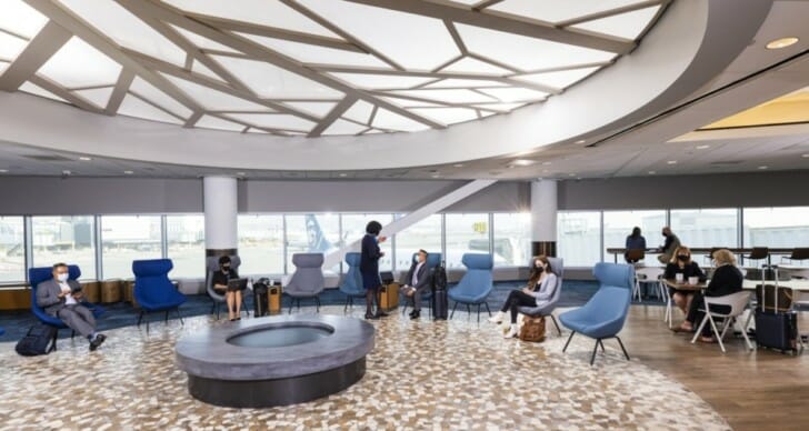 a group of people in a room