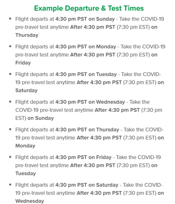 a list of flights with time and schedule