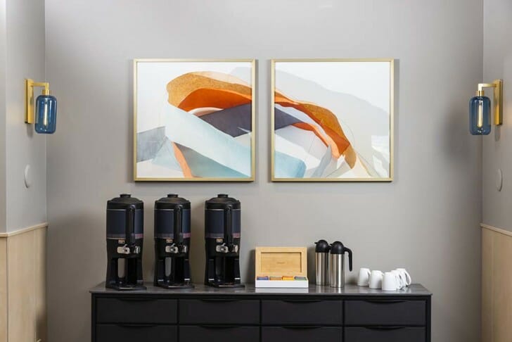 a coffee maker on a counter