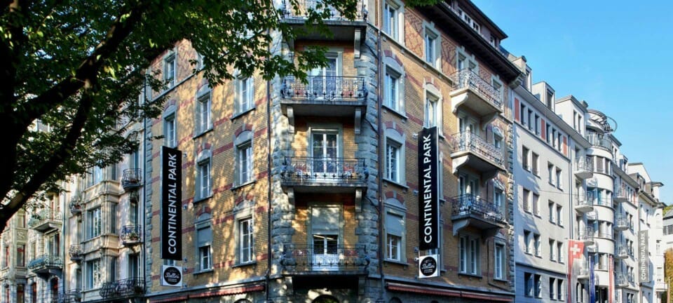 a building with a sign on the side
