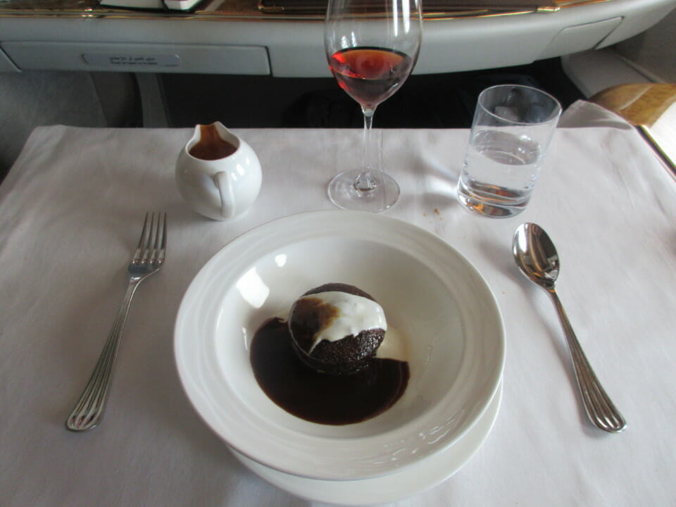 a plate of food on a table