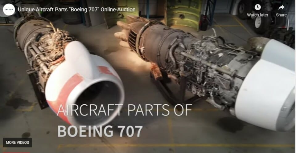 a large engine and a propeller