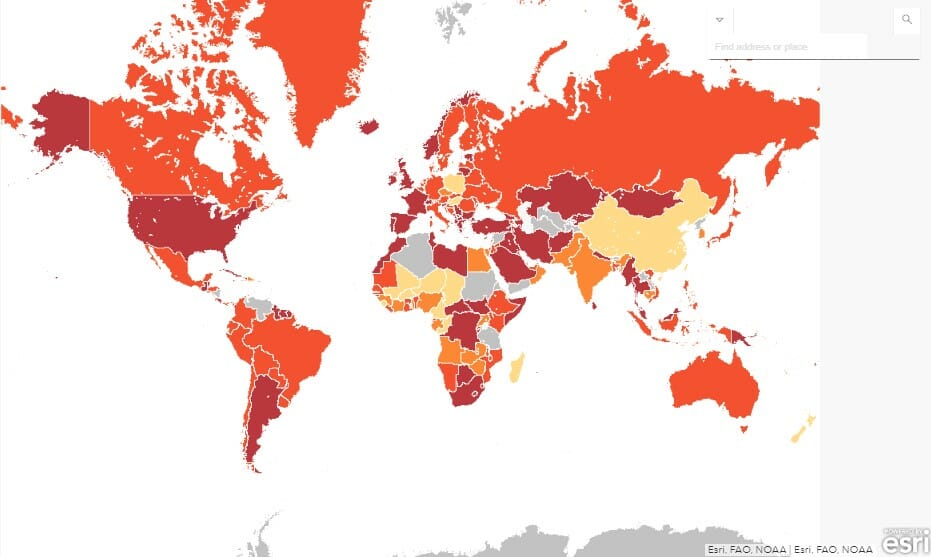 a map of the world