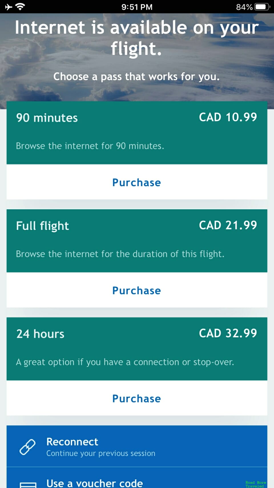 WestJet Premium B737 - WiFi