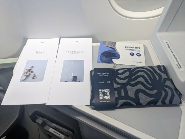 finnair business class amenity kit