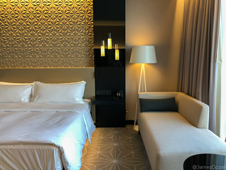 a room with a bed and a couch
