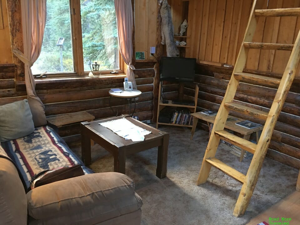 Boreal cabin living room