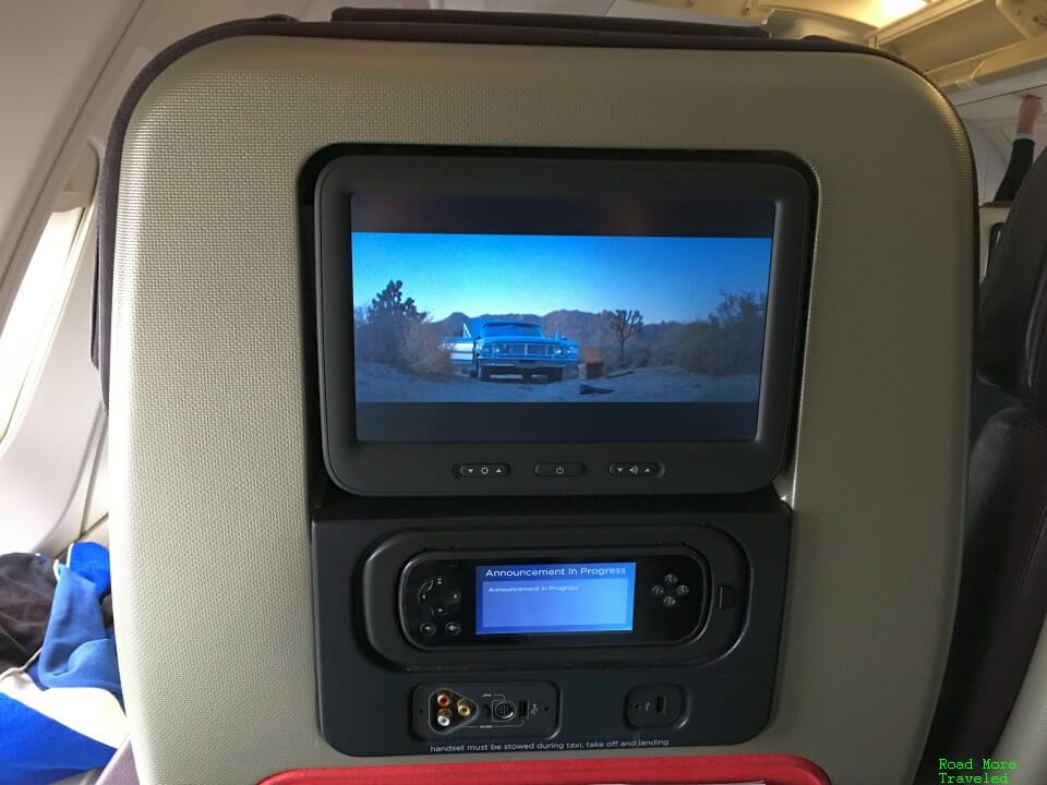 Virgin Atlantic B747 Premium Economy - in-flight entertainment