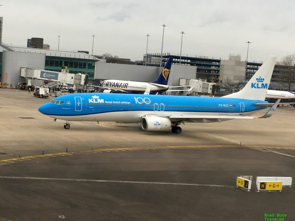 KLM "100" B737 at MAN