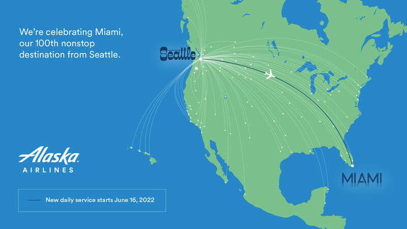 a map of the united states with a plane flying from seattle to seattle