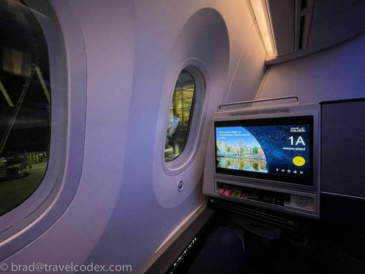 a screen on a plane