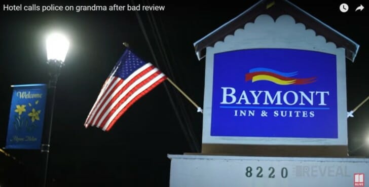 a flag on a building
