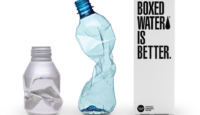 a plastic bottles and a carton