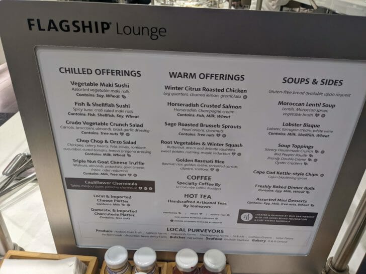 a menu board with a menu on it