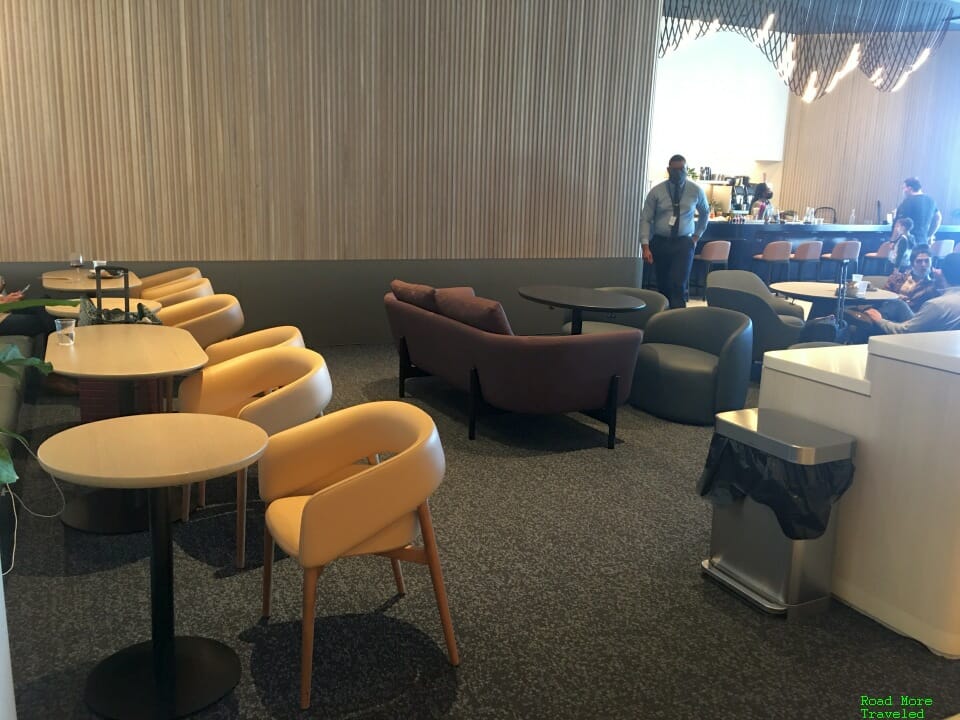 Back of bar seating area