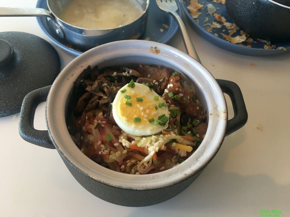 Bimbimbap in Capital One Lounge